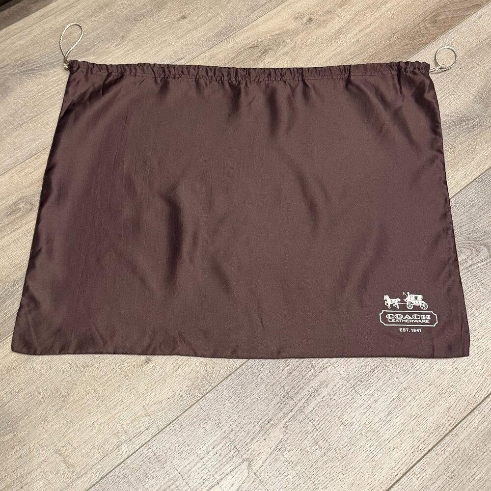 Coach satin dust bag 23 x 19